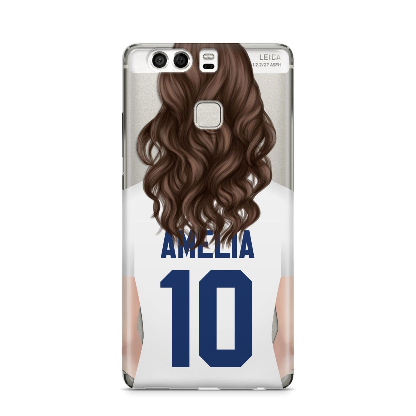 Womens Footballer Personalised Huawei P9 Case