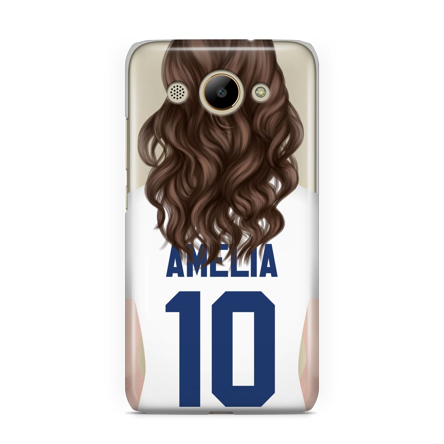 Womens Footballer Personalised Huawei Y3 2017