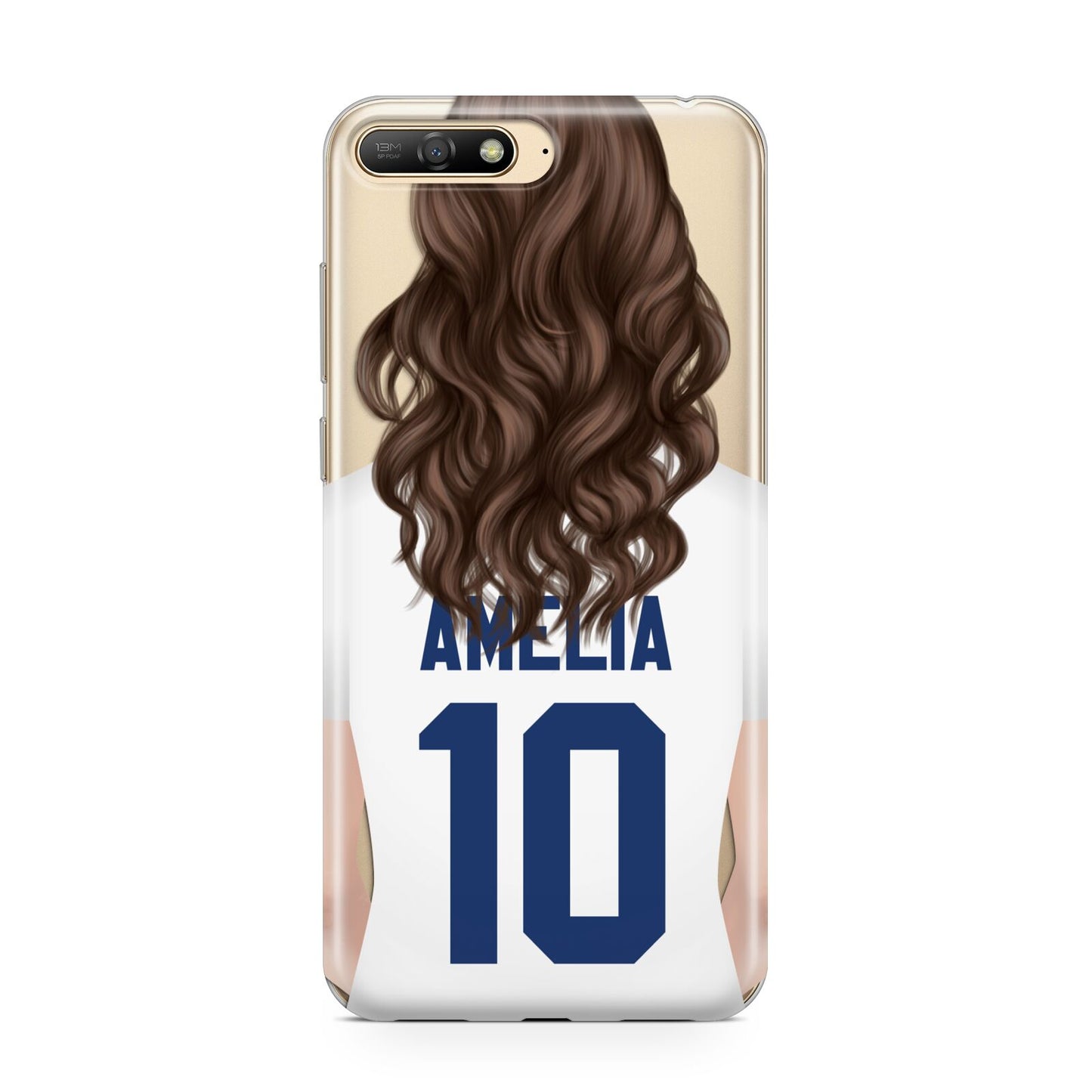 Womens Footballer Personalised Huawei Y6 2018