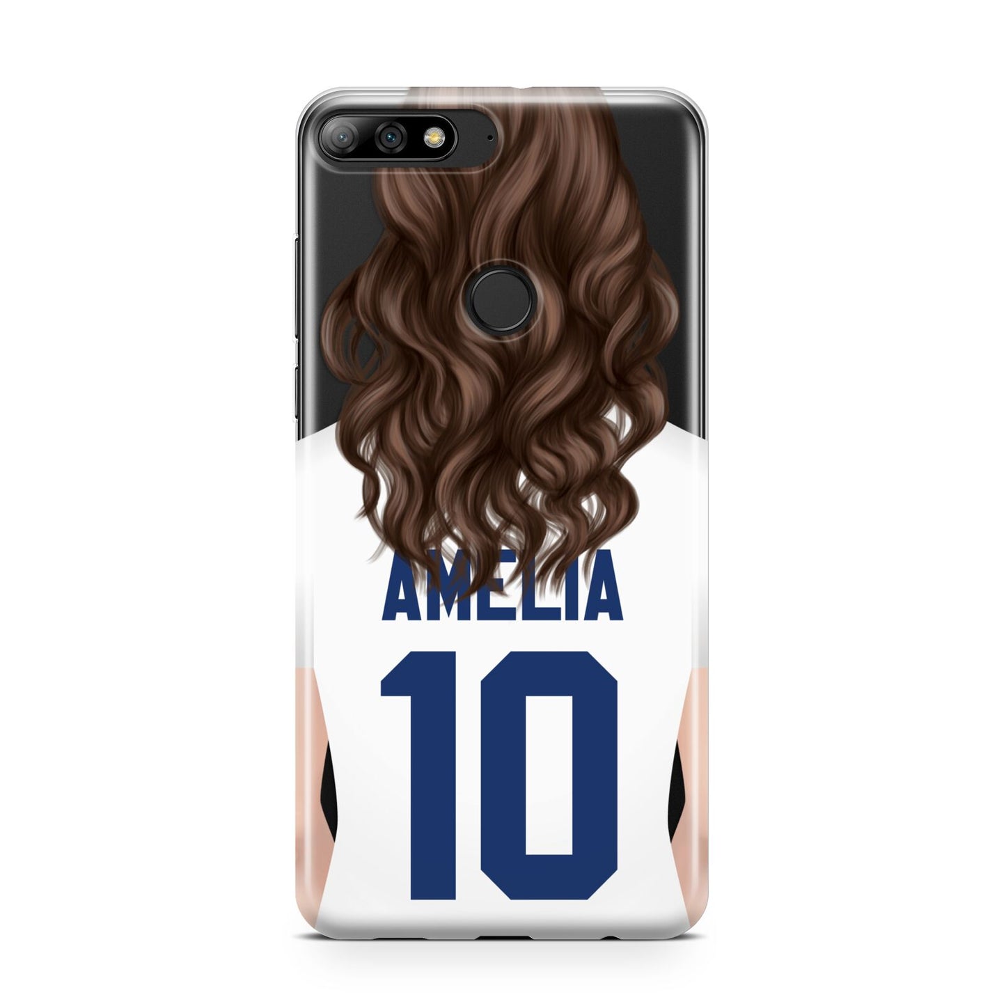 Womens Footballer Personalised Huawei Y7 2018