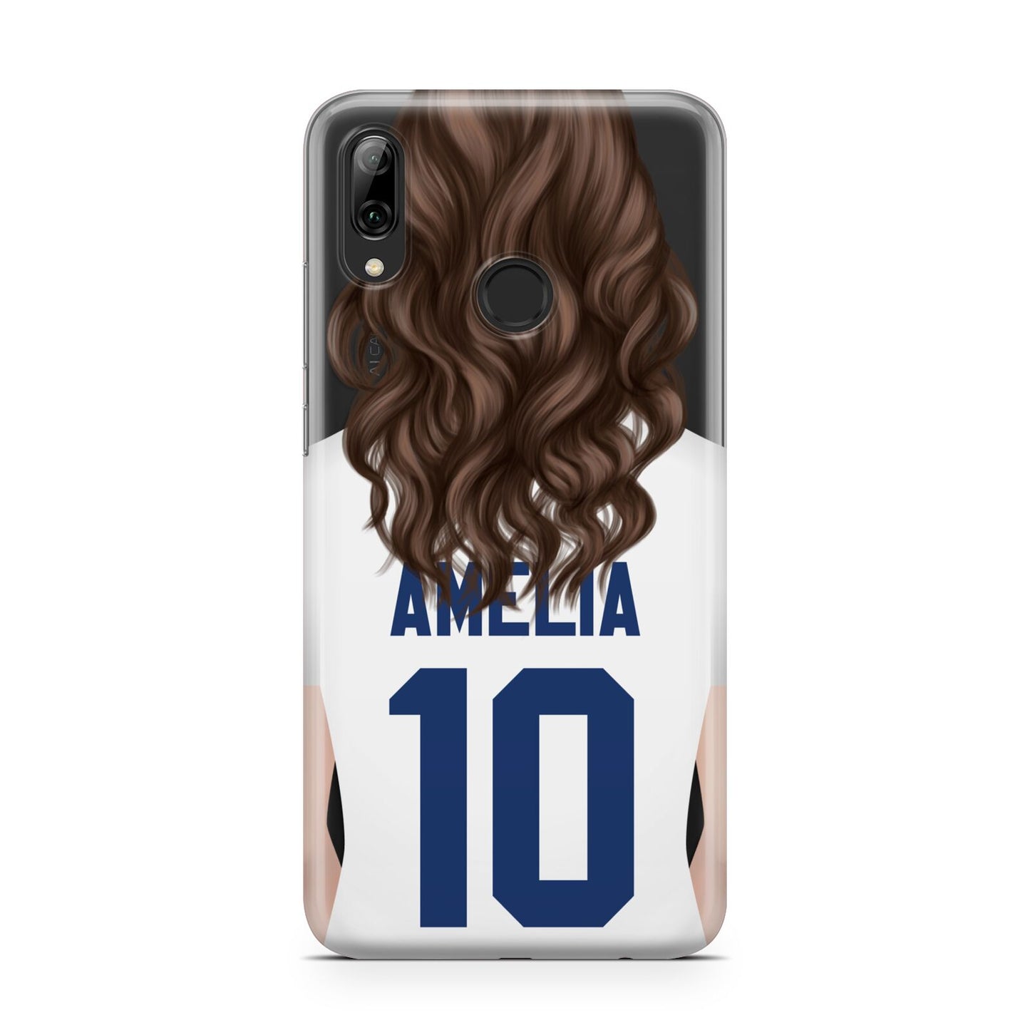 Womens Footballer Personalised Huawei Y7 2019