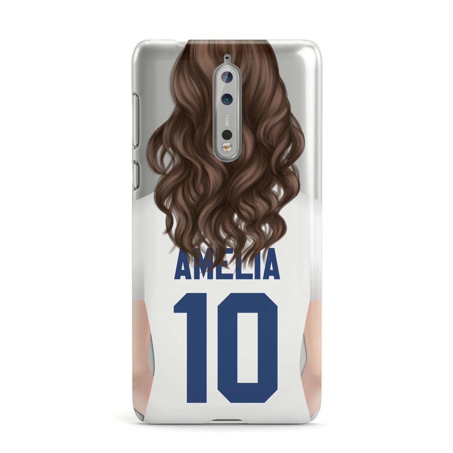 Womens Footballer Personalised Nokia Case