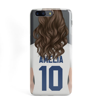 Womens Footballer Personalised OnePlus Case