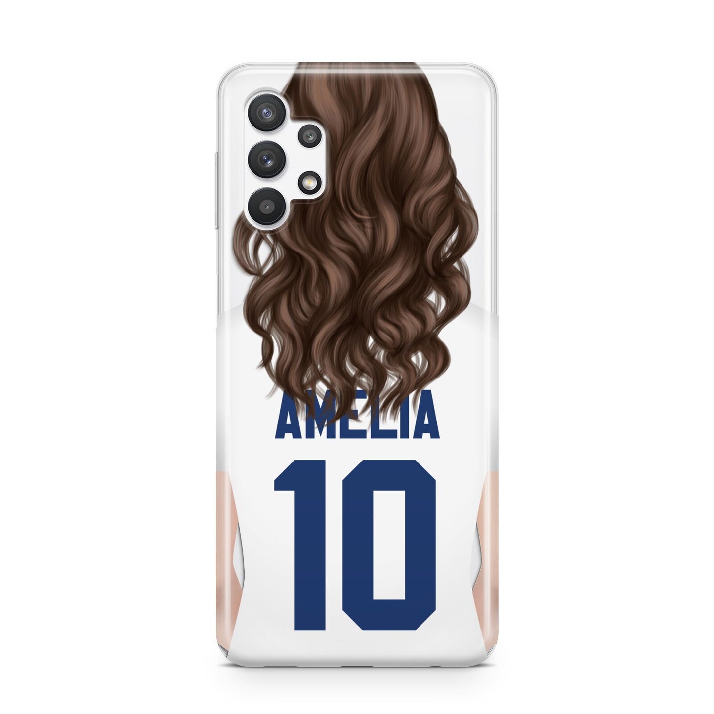 Womens Footballer Personalised Samsung A32 5G Case