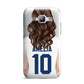 Womens Footballer Personalised Samsung Galaxy J1 2015 Case