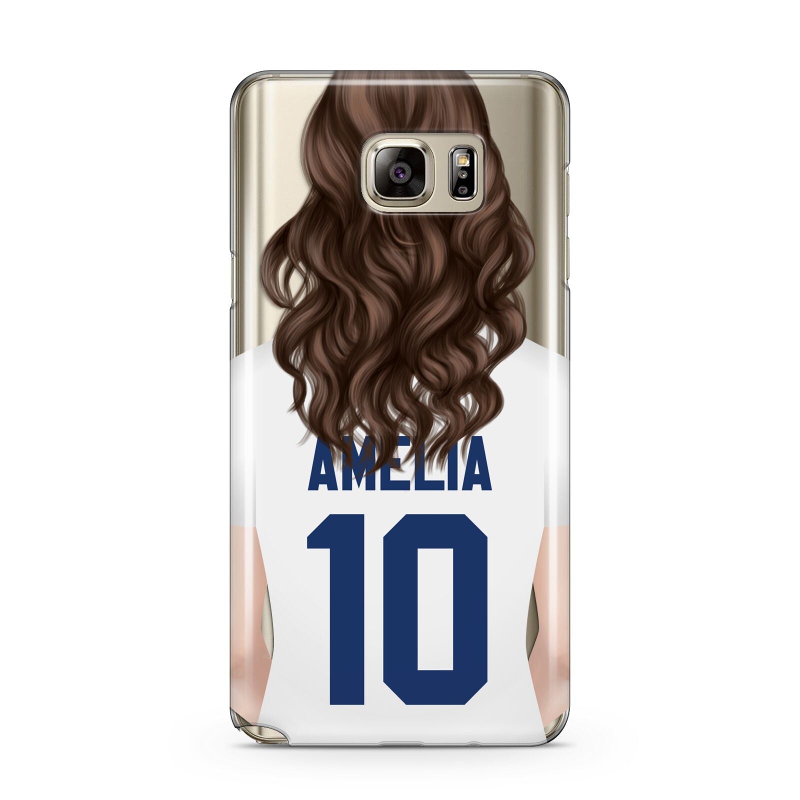 Womens Footballer Personalised Samsung Galaxy Note 5 Case