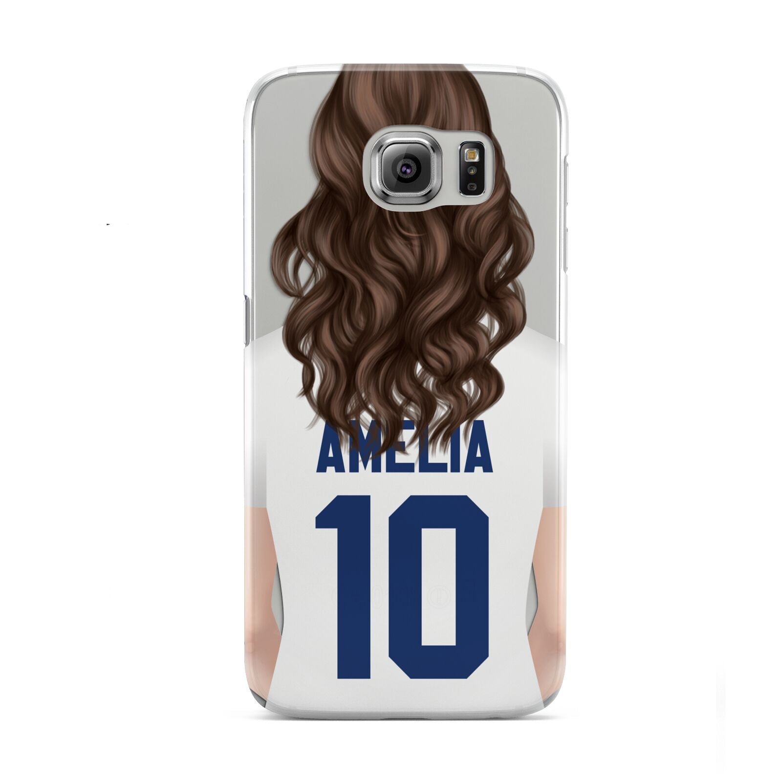 Womens Footballer Personalised Samsung Galaxy S6 Case