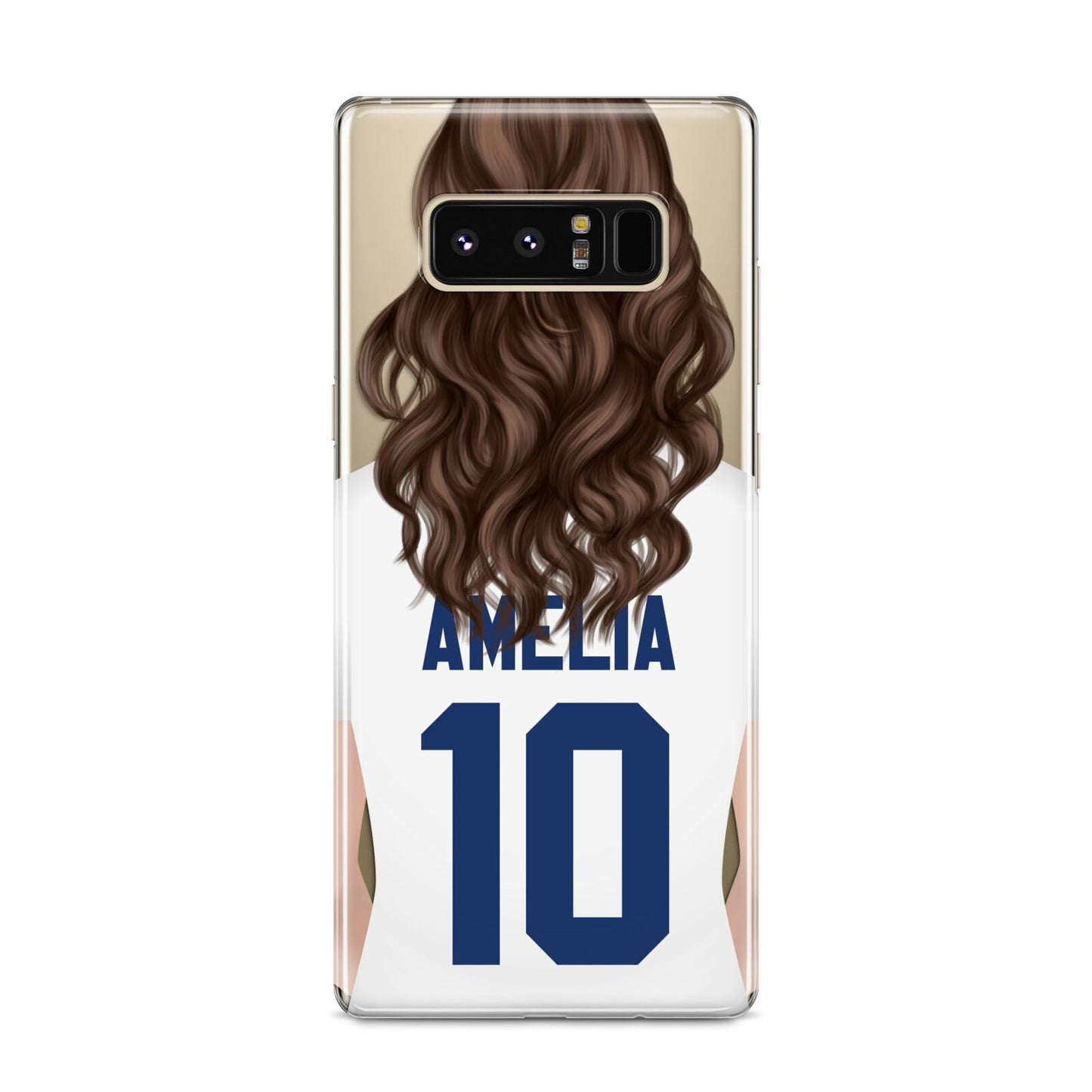 Womens Footballer Personalised Samsung Galaxy S8 Case