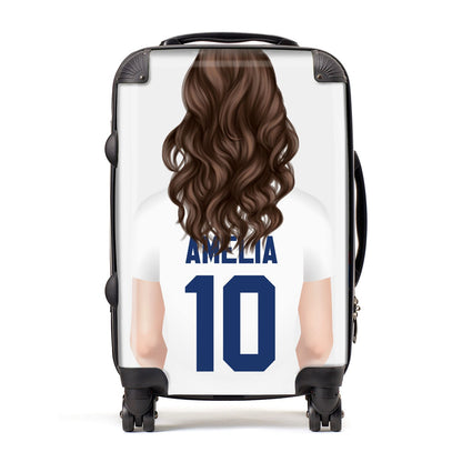 Womens Footballer Personalised Suitcase