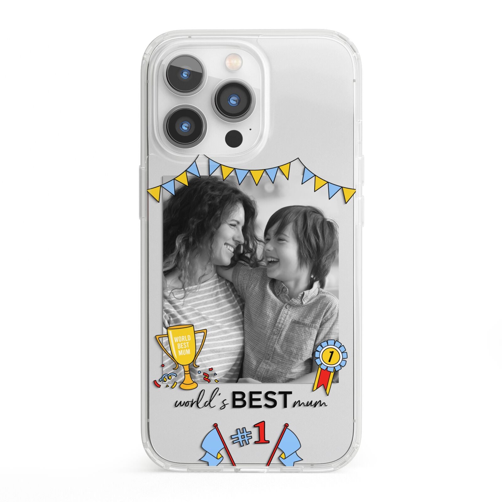 Worlds Best Mum iPhone 13 Pro Clear Bumper Case