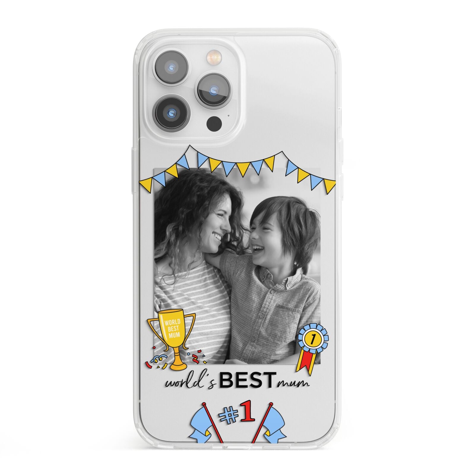 Worlds Best Mum iPhone 13 Pro Max Clear Bumper Case