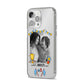 Worlds Best Mum iPhone 14 Pro Max Clear Tough Case Silver Angled Image