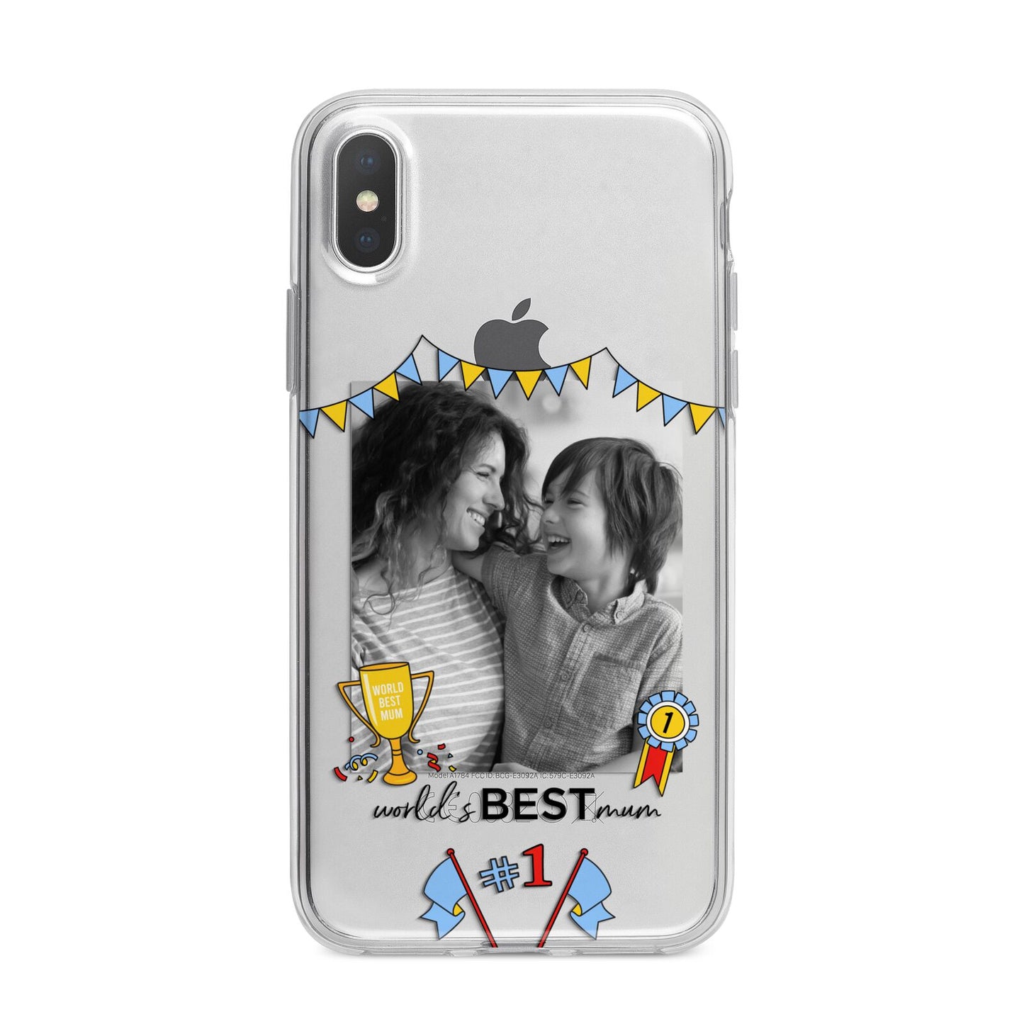 Worlds Best Mum iPhone X Bumper Case on Silver iPhone Alternative Image 1