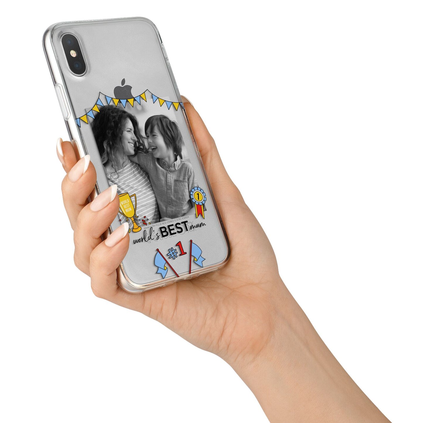 Worlds Best Mum iPhone X Bumper Case on Silver iPhone Alternative Image 2