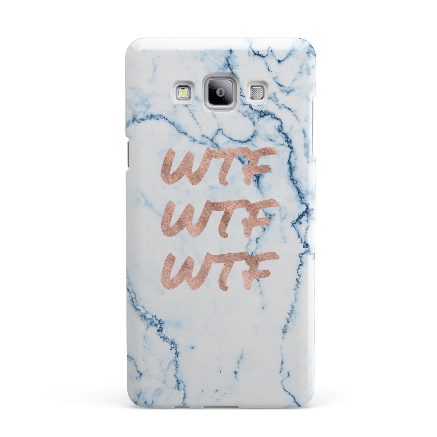 Wtf Rose Gold Blue Marble Effect Samsung Galaxy A7 2015 Case