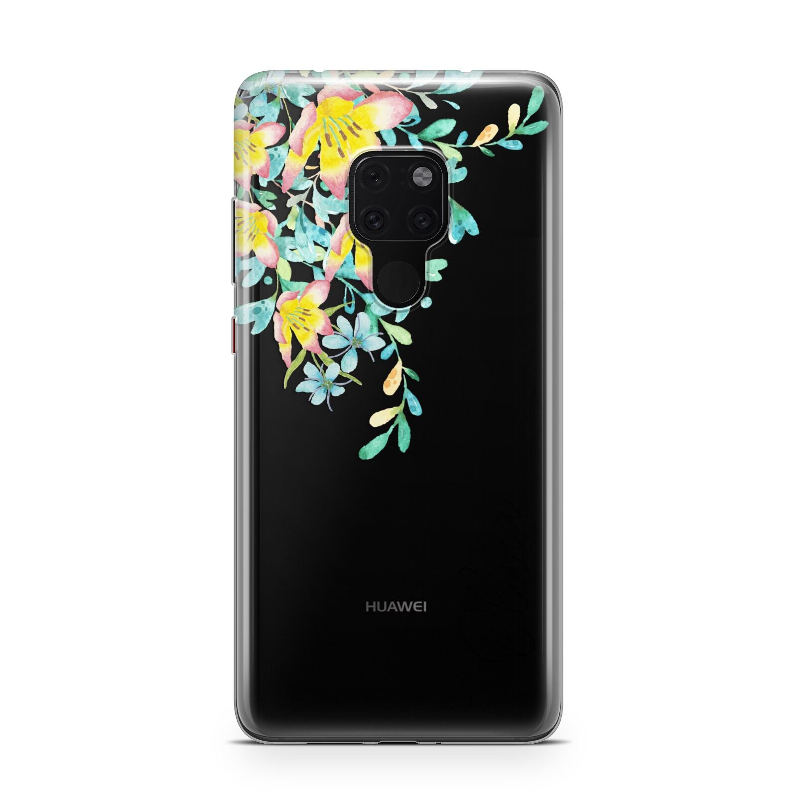 Yellow Pink Custom Flowers Huawei Mate 20 Phone Case