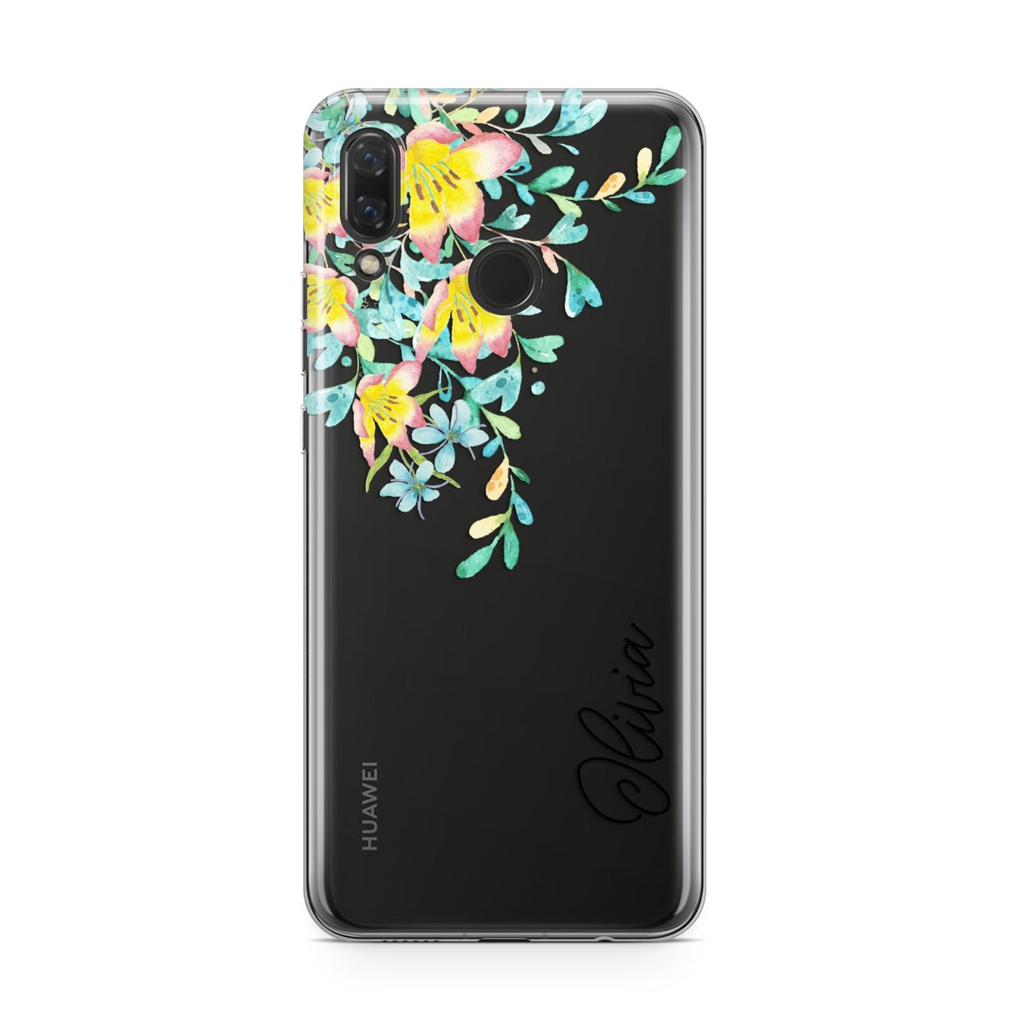 Yellow Pink Custom Flowers Huawei Nova 3 Phone Case