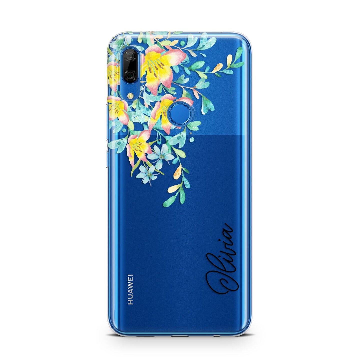 Yellow Pink Custom Flowers Huawei P Smart Z