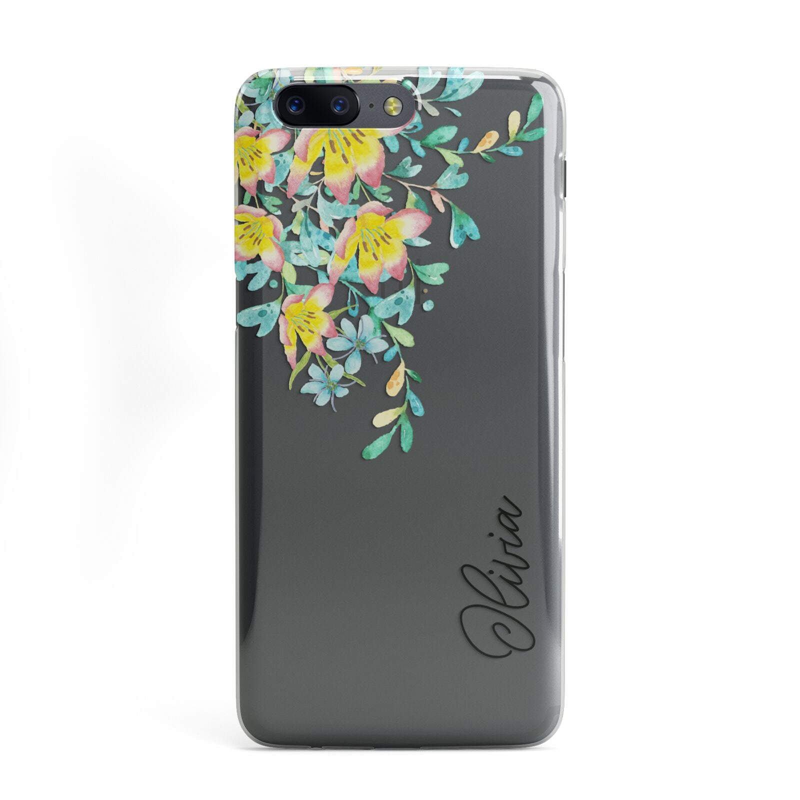 Yellow Pink Custom Flowers OnePlus Case