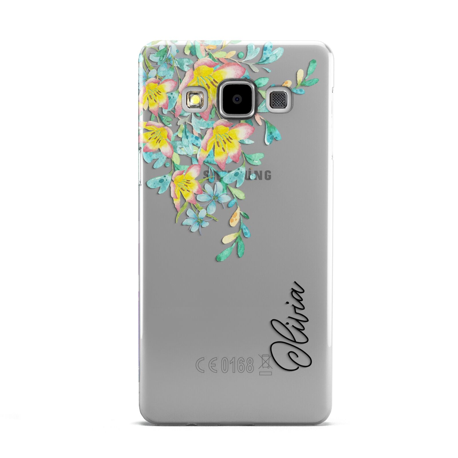 Yellow Pink Custom Flowers Samsung Galaxy A5 Case