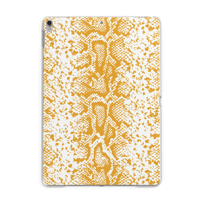 Yellow Snakeskin Apple iPad Silver Case