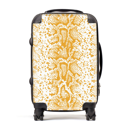 Yellow Snakeskin Suitcase