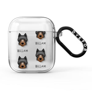 Yorkie Russell Icon with Name AirPods Case