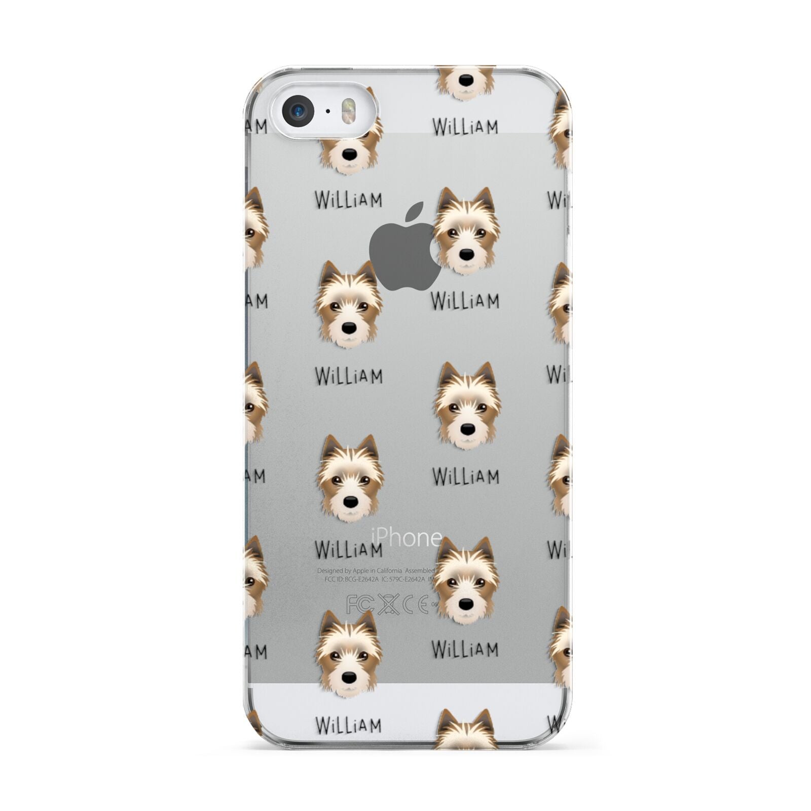 Yorkie Russell Icon with Name Apple iPhone 5 Case