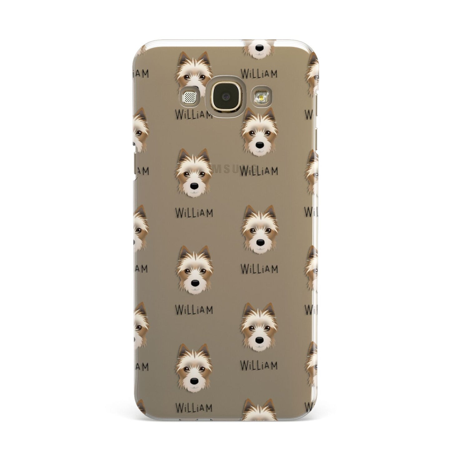 Yorkie Russell Icon with Name Samsung Galaxy A8 Case