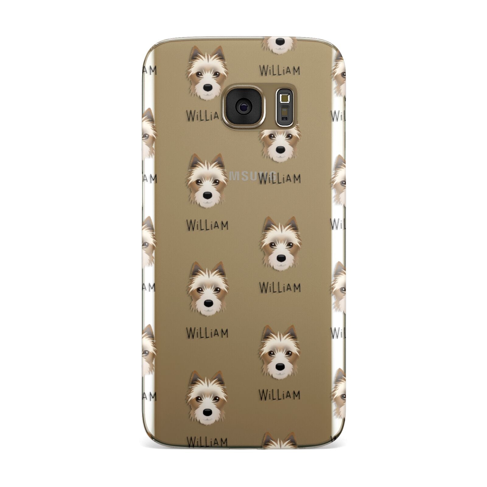 Yorkie Russell Icon with Name Samsung Galaxy Case