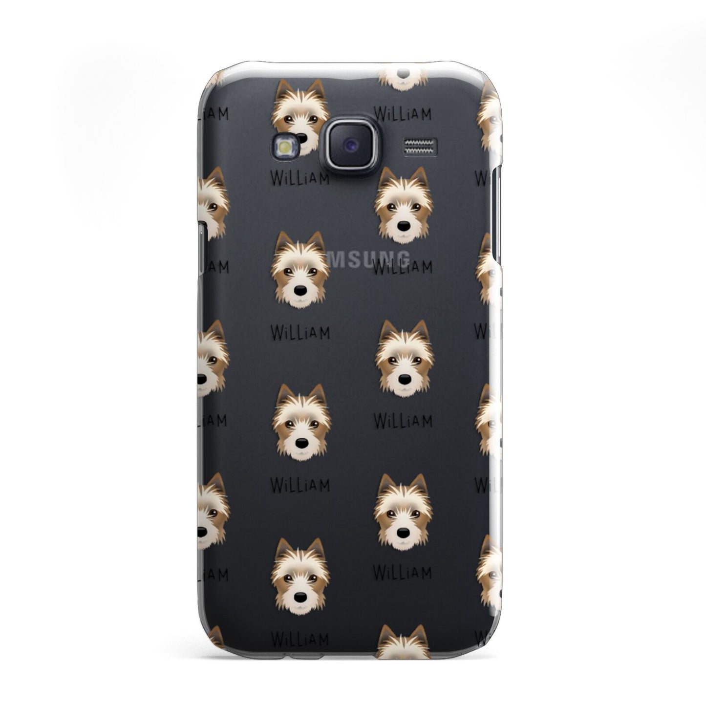 Yorkie Russell Icon with Name Samsung Galaxy J5 Case