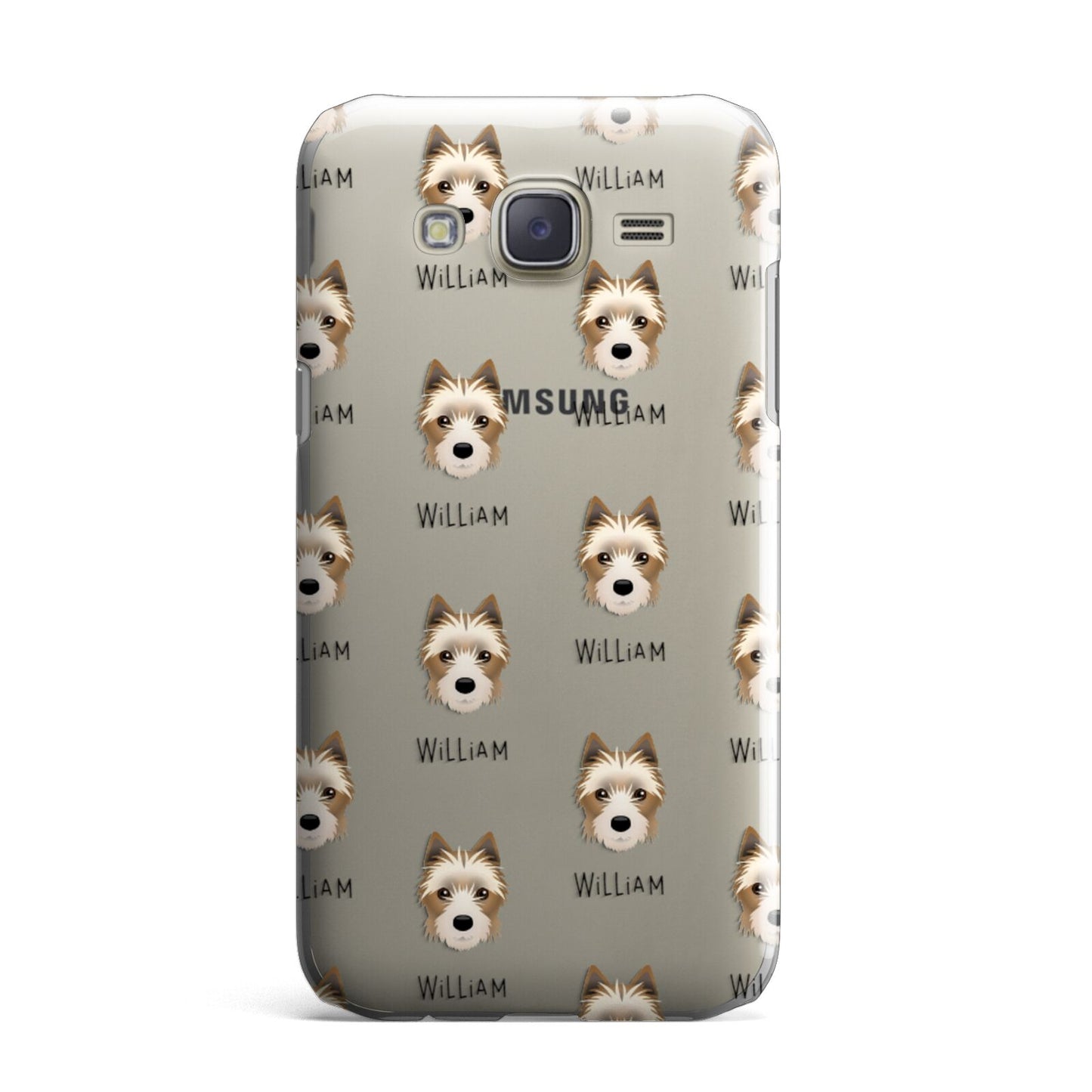 Yorkie Russell Icon with Name Samsung Galaxy J7 Case