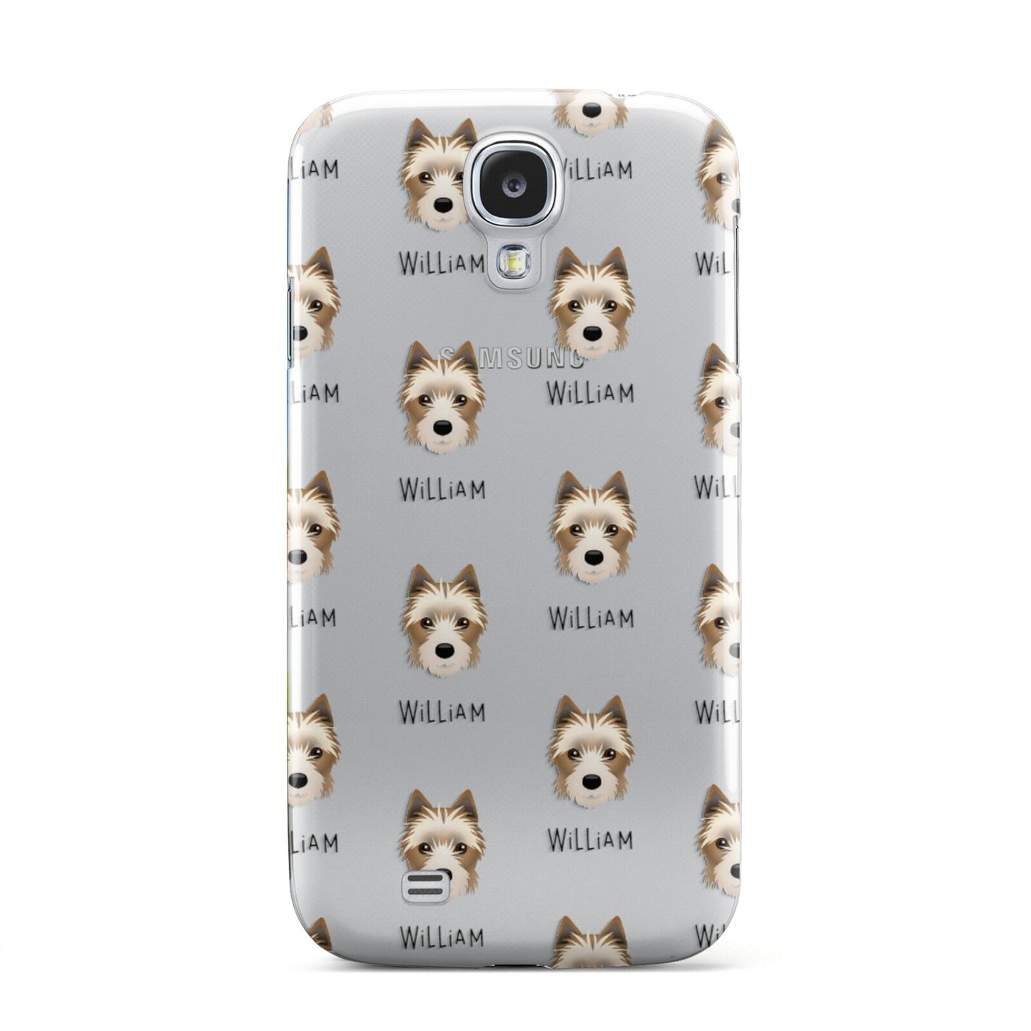 Yorkie Russell Icon with Name Samsung Galaxy S4 Case
