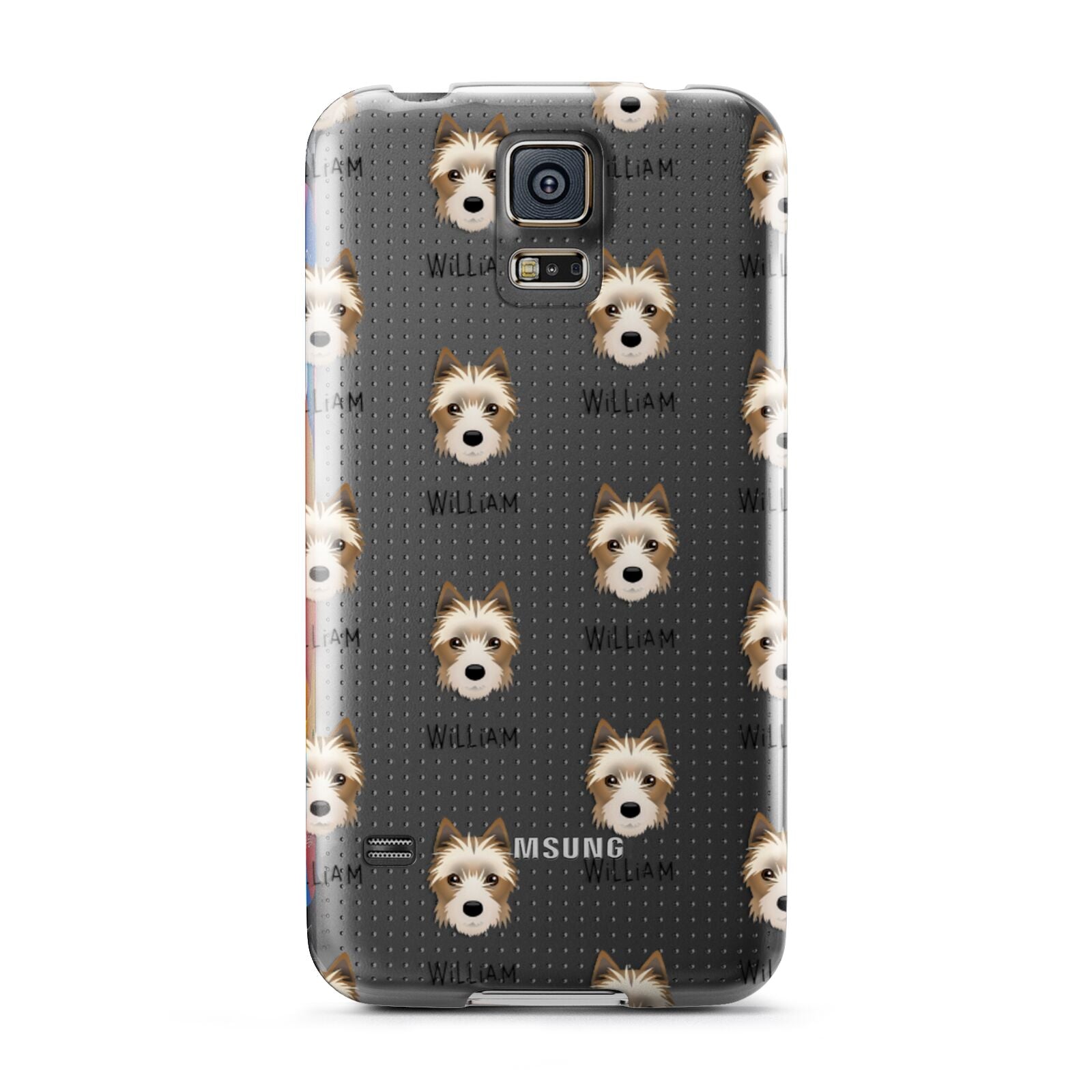 Yorkie Russell Icon with Name Samsung Galaxy S5 Case