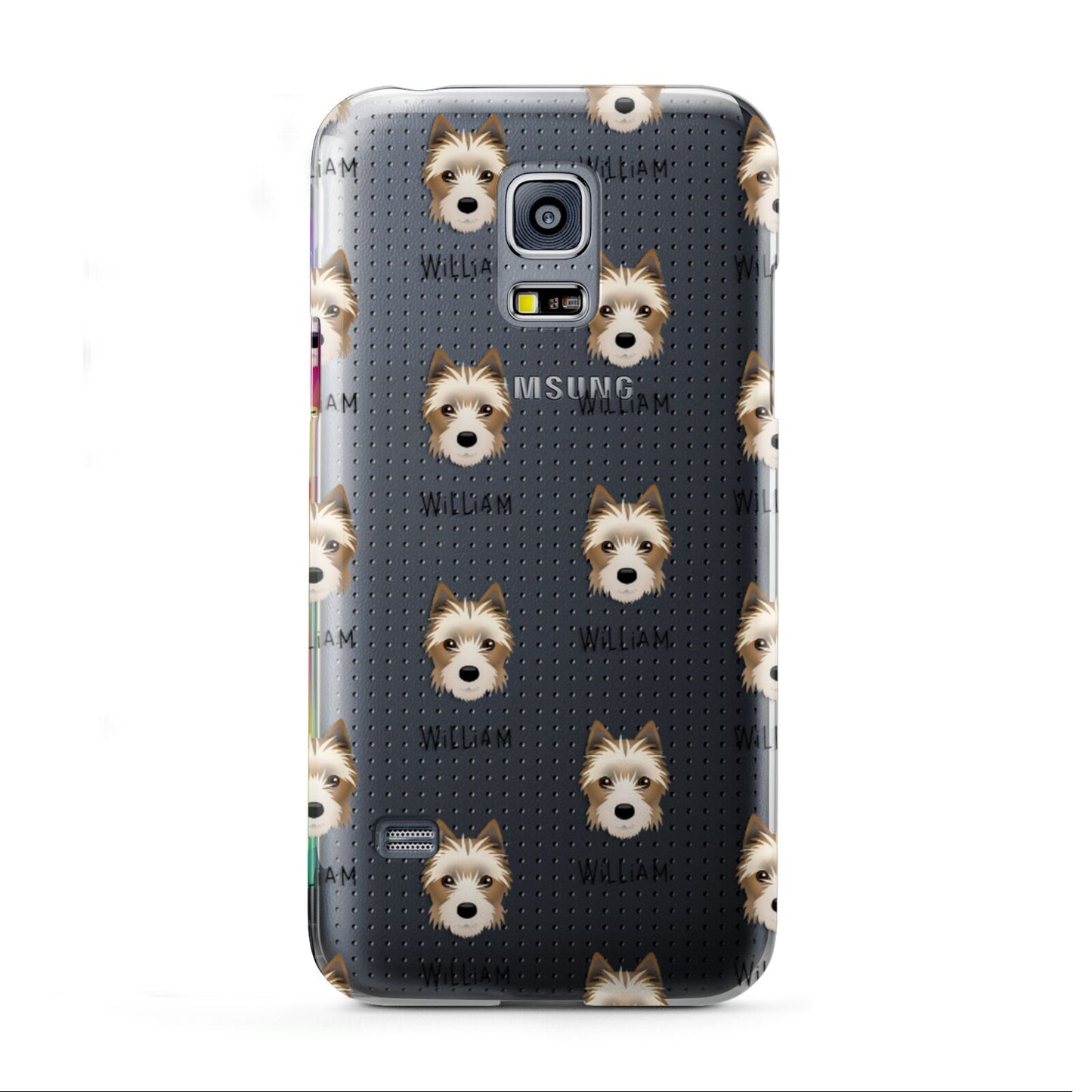 Yorkie Russell Icon with Name Samsung Galaxy S5 Mini Case
