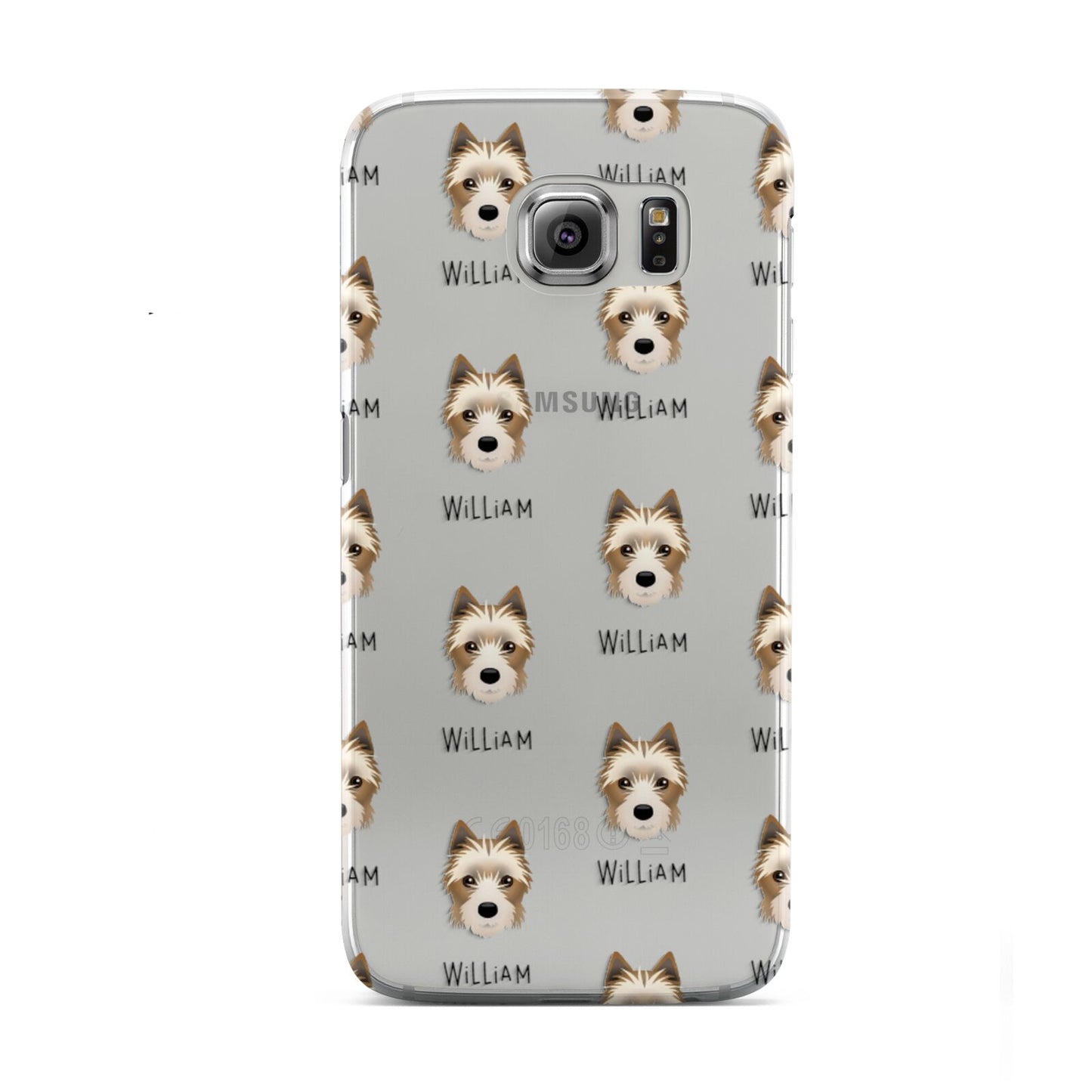 Yorkie Russell Icon with Name Samsung Galaxy S6 Case