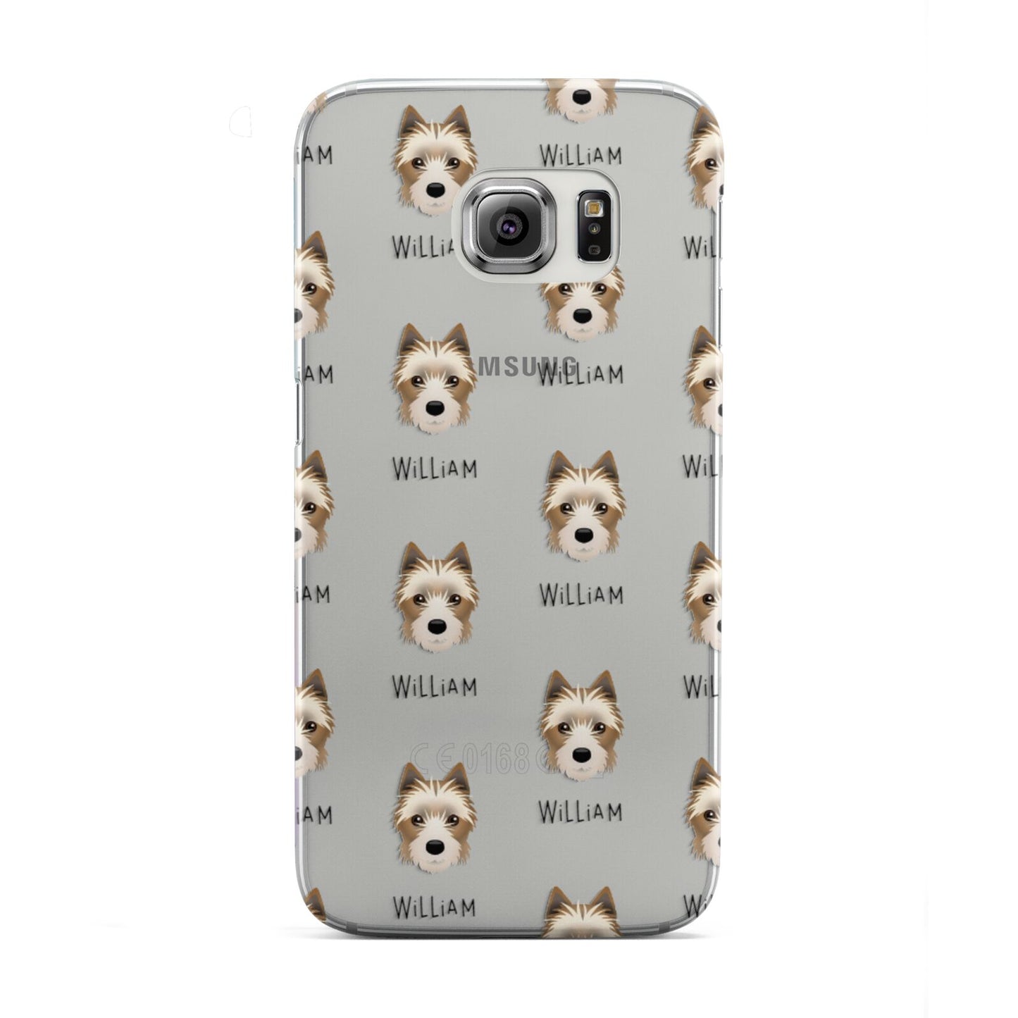Yorkie Russell Icon with Name Samsung Galaxy S6 Edge Case