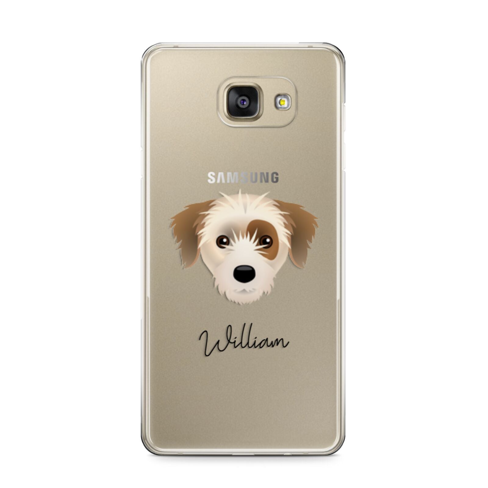 Yorkie Russell Personalised Samsung Galaxy A9 2016 Case on gold phone