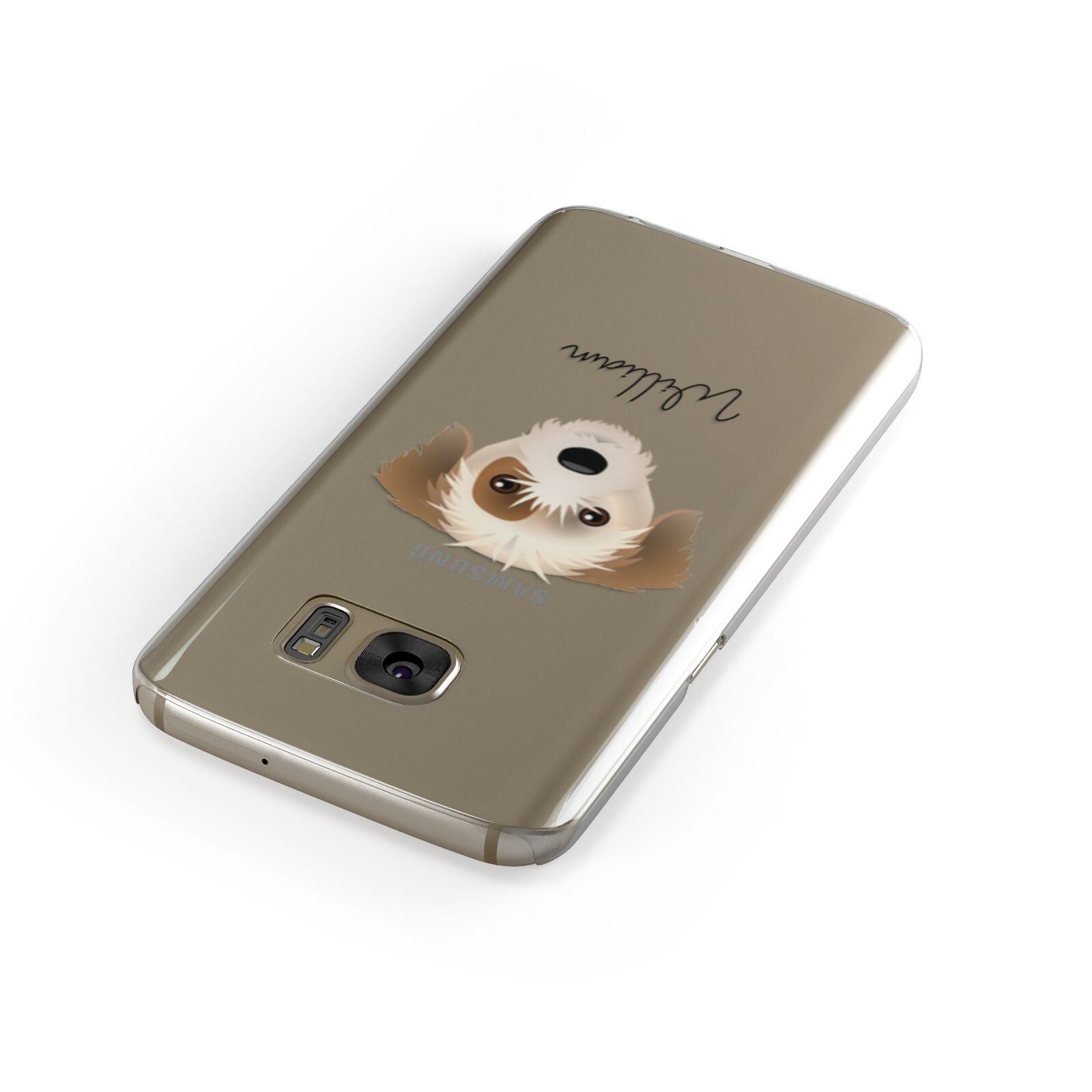 Yorkie Russell Personalised Samsung Galaxy Case Front Close Up