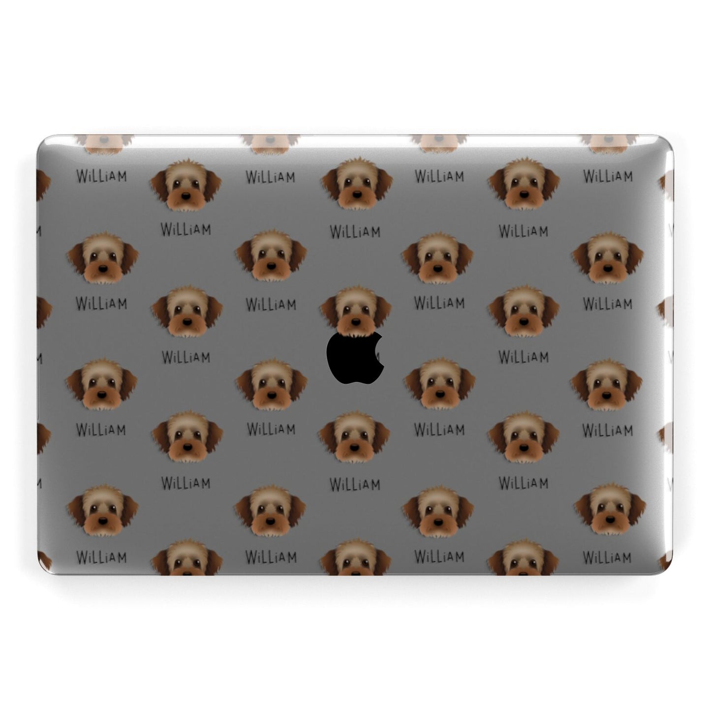 Yorkipoo Icon with Name Apple MacBook Case