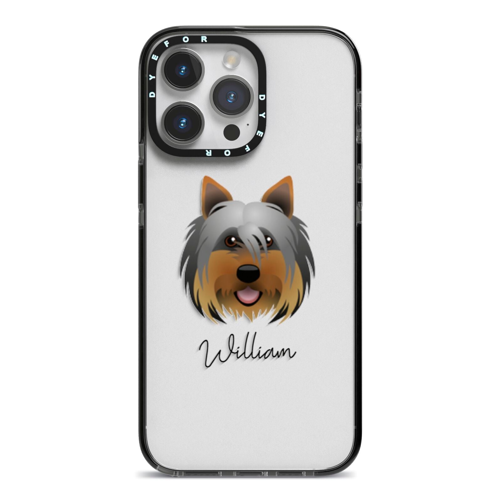 Yorkshire Terrier Personalised iPhone Case Dyefor