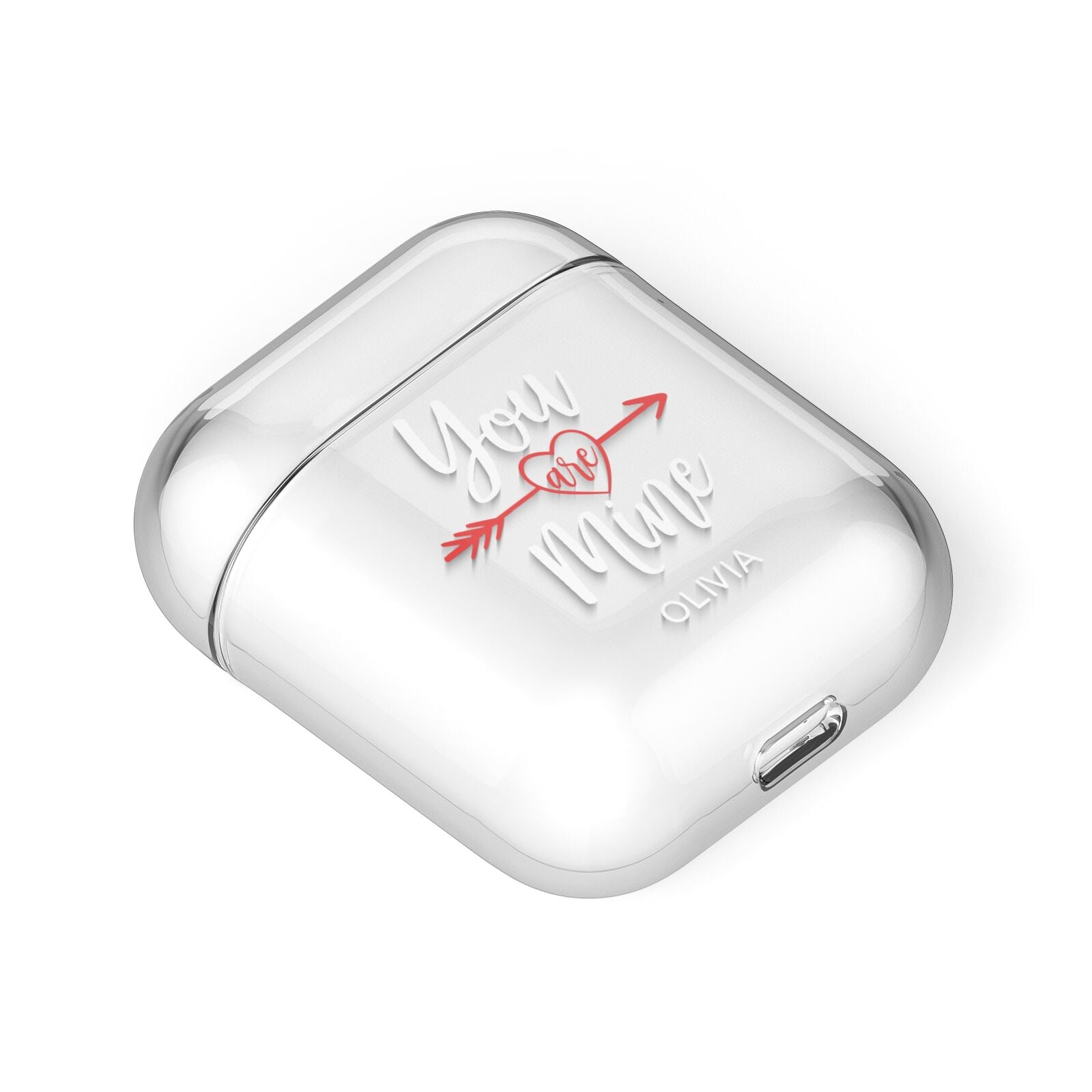 You Are Mine Personalised AirPods Case Laid Flat