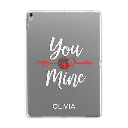 You Are Mine Personalised Apple iPad Silver Case