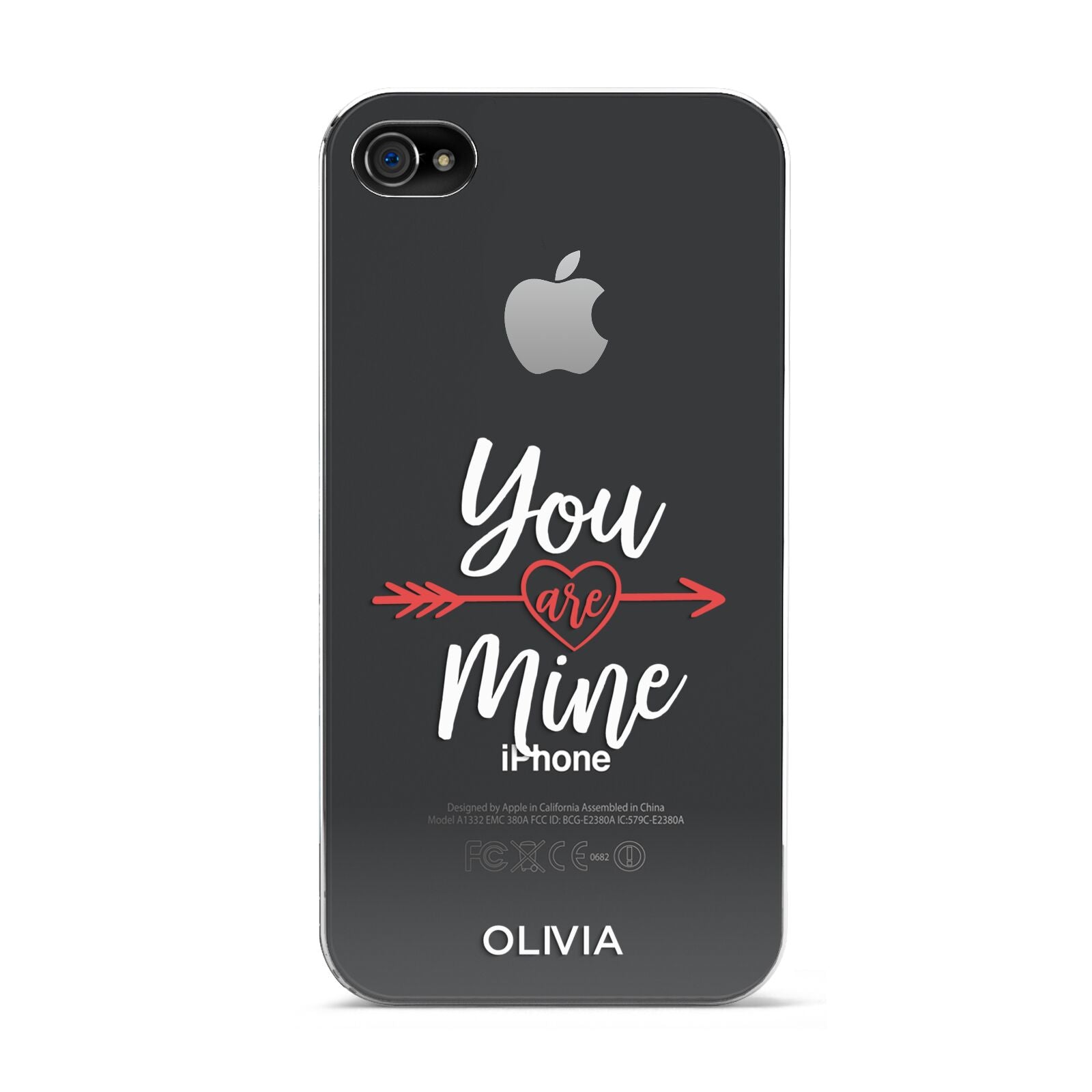 You Are Mine Personalised Apple iPhone 4s Case