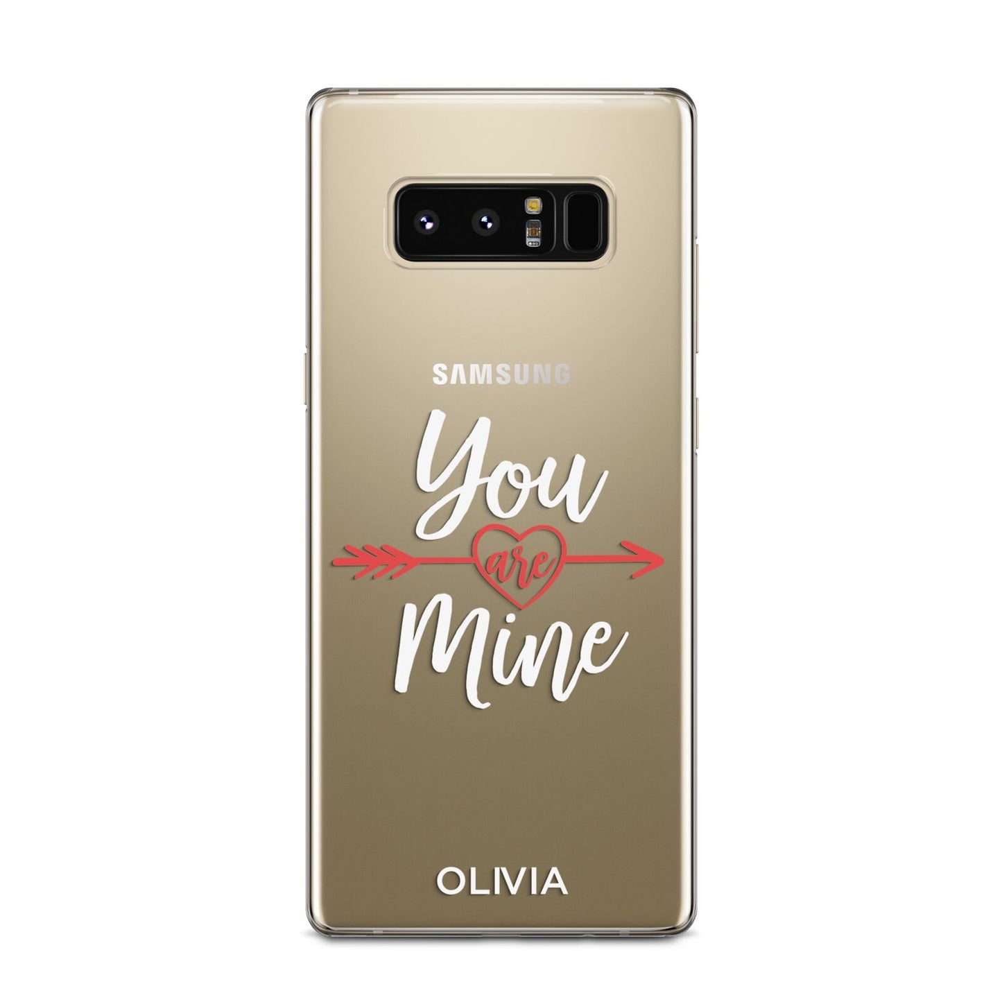 You Are Mine Personalised Samsung Galaxy Note 8 Case