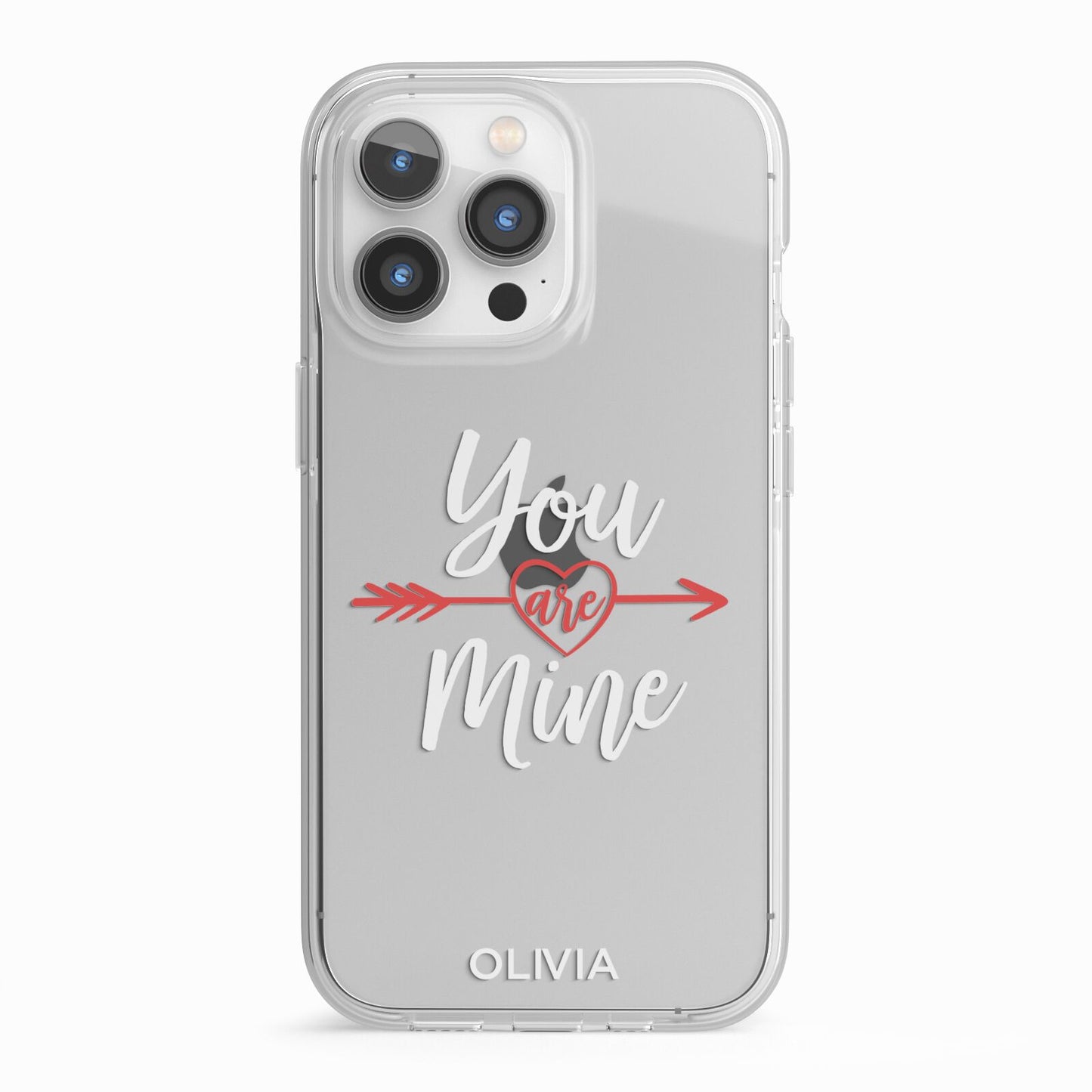 You Are Mine Personalised iPhone 13 Pro TPU Impact Case with White Edges