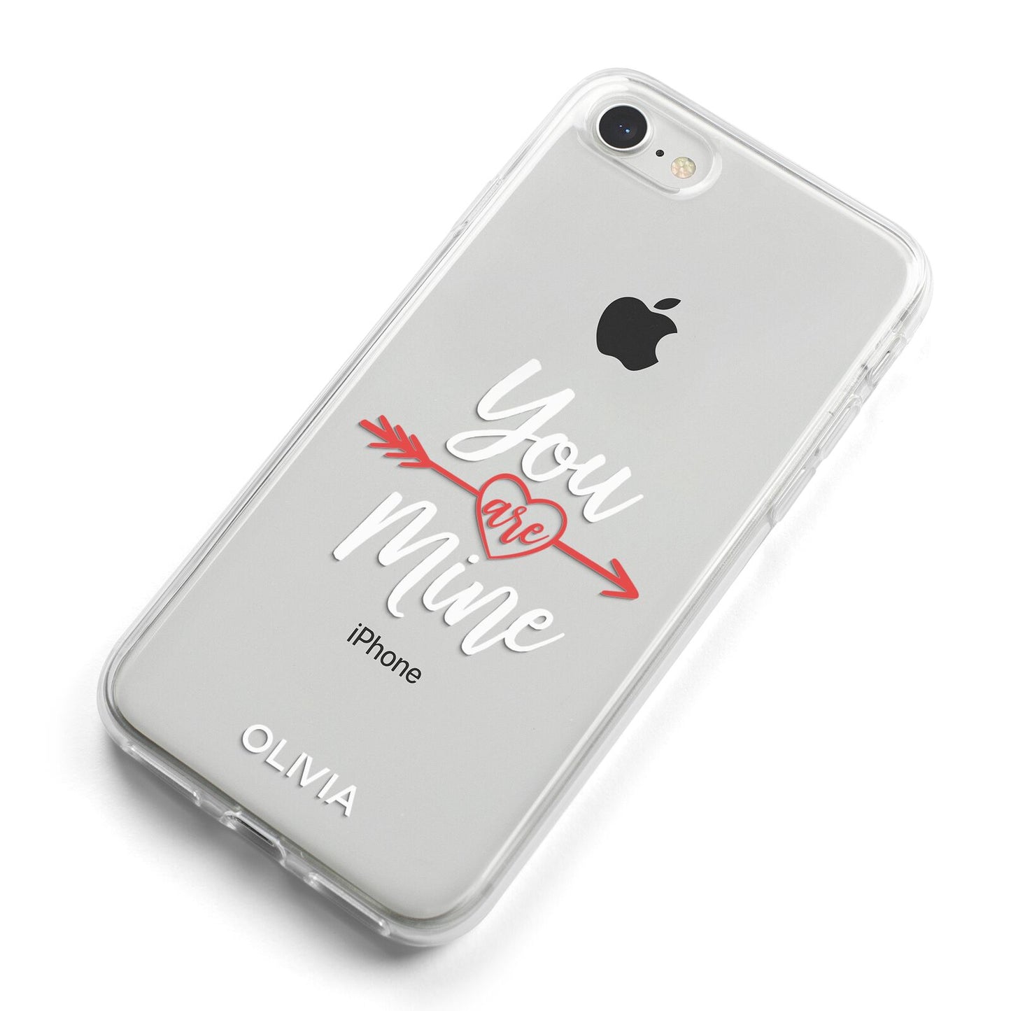 You Are Mine Personalised iPhone 8 Bumper Case on Silver iPhone Alternative Image