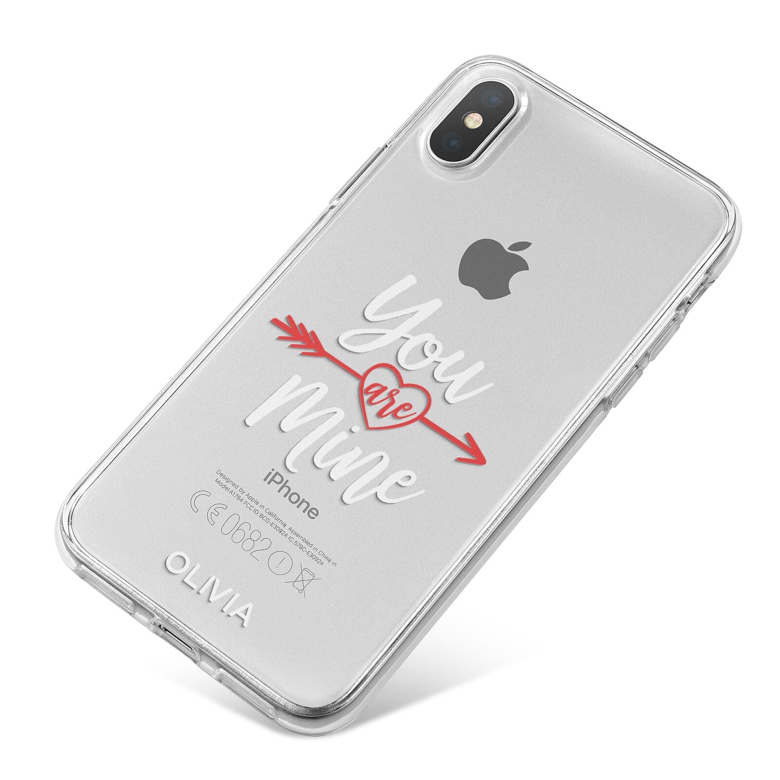 You Are Mine Personalised iPhone X Bumper Case on Silver iPhone