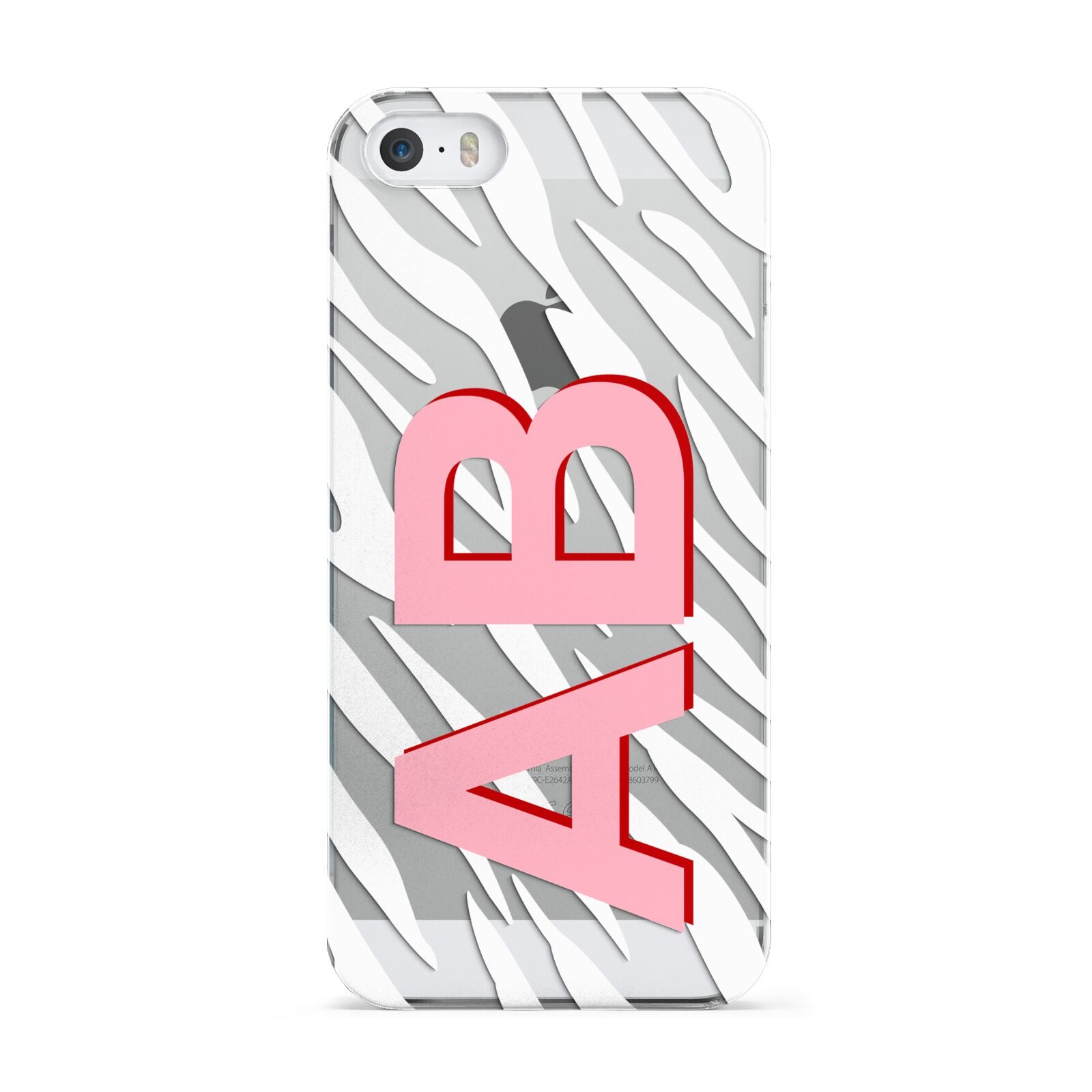 Zebra Initials Apple iPhone 5 Case