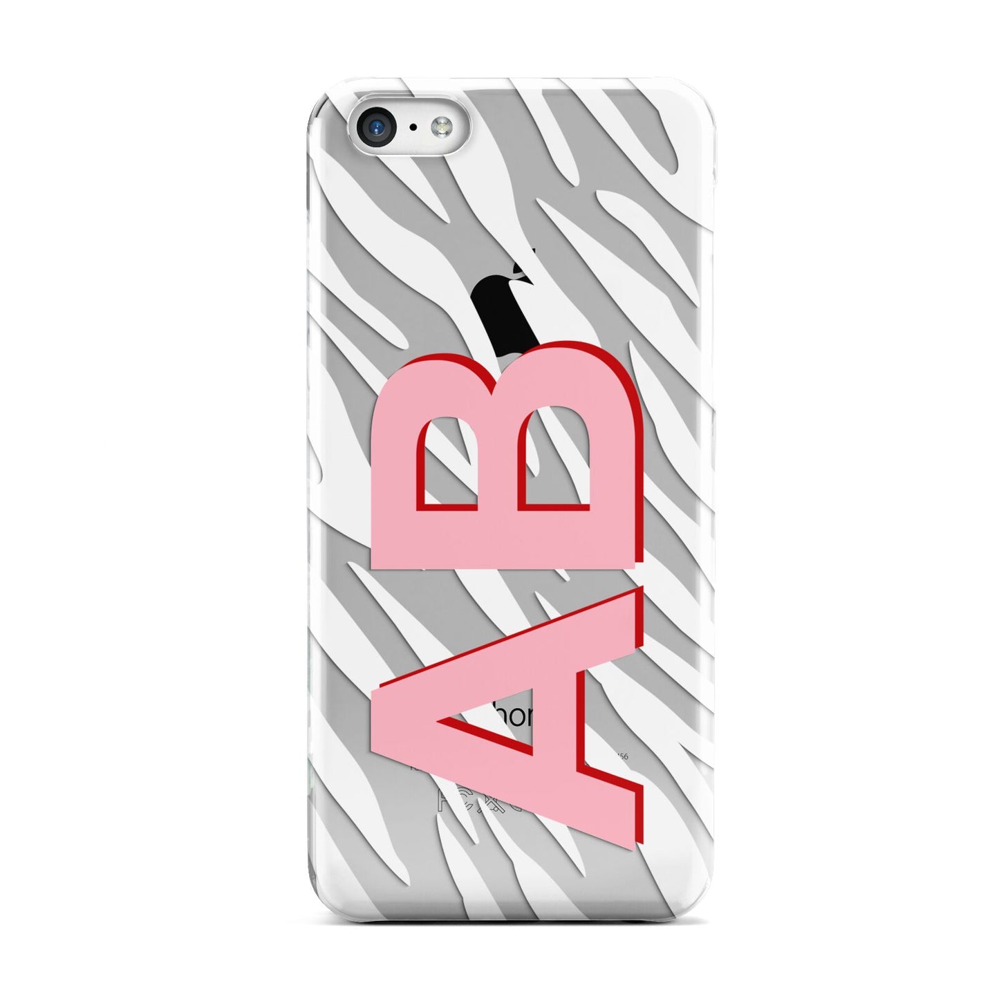 Zebra Initials Apple iPhone 5c Case